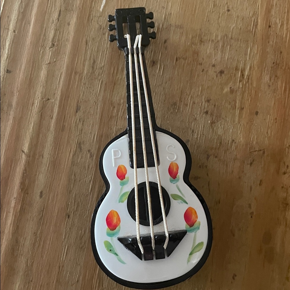 Miniature Black and White Ukulele Salt & Pepper Shaker